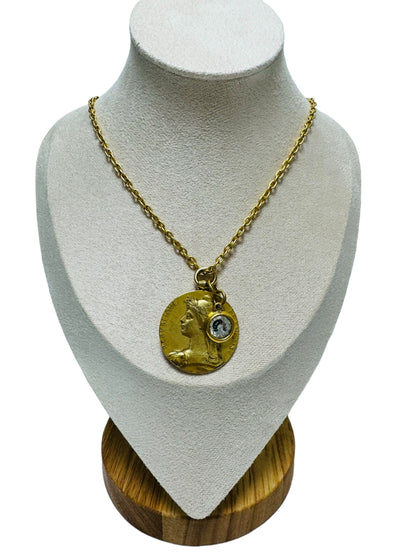 French Coin Necklace